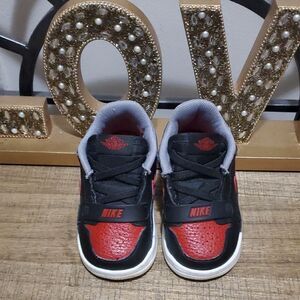 Jordan Legacy 312 Toddler Infant Low Bred Cement Sneakers Sz 5c Red Black Gray